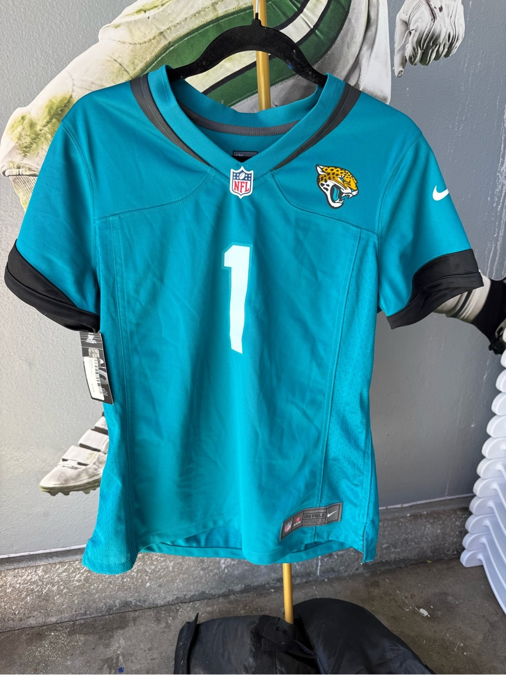 Nike Jacksonville Jaguars Teal #1 Women's Jersey